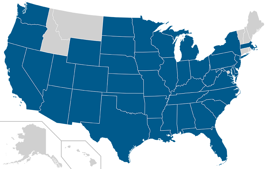 Map of where we've worked